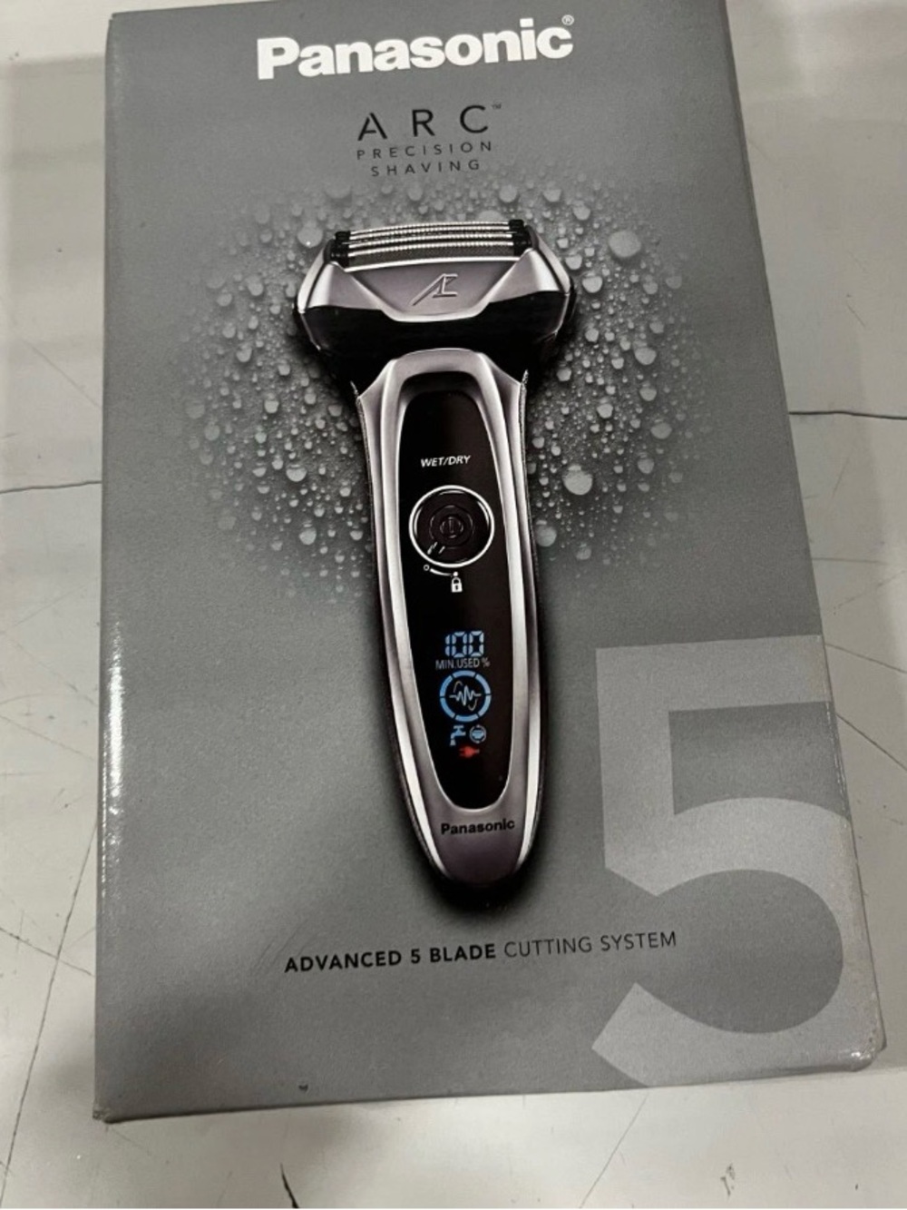 Panasonic LV65S Arc5 Men's 5-Blade Cordless Electric Razor with Shave Sensor